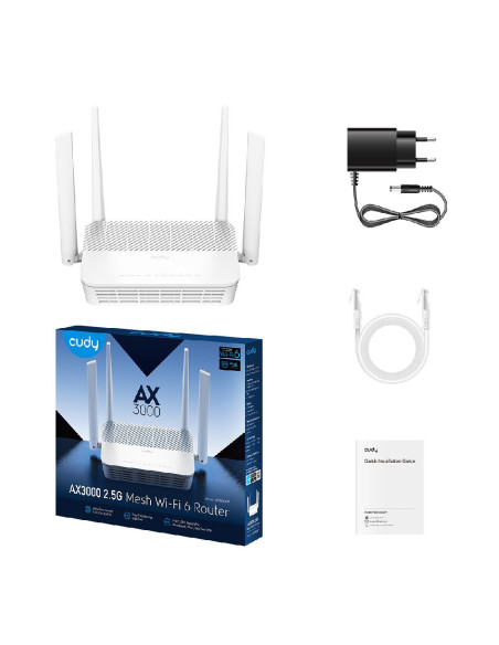 CUDY Access Point Cudy WR3000P Wi-Fi6 AX3000 POE 2.5G Dual-Band
