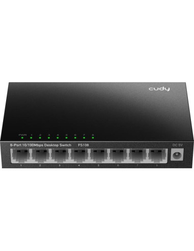 CUDY Switch 8 Θέσεων Cudy FS108 10/100 Mbps Μεταλλικό