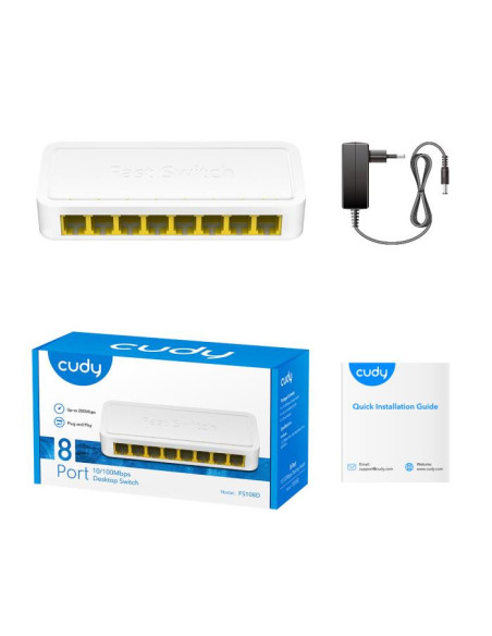 CUDY Switch 8 Θέσεων Cudy FS108D 10/100 Mbps